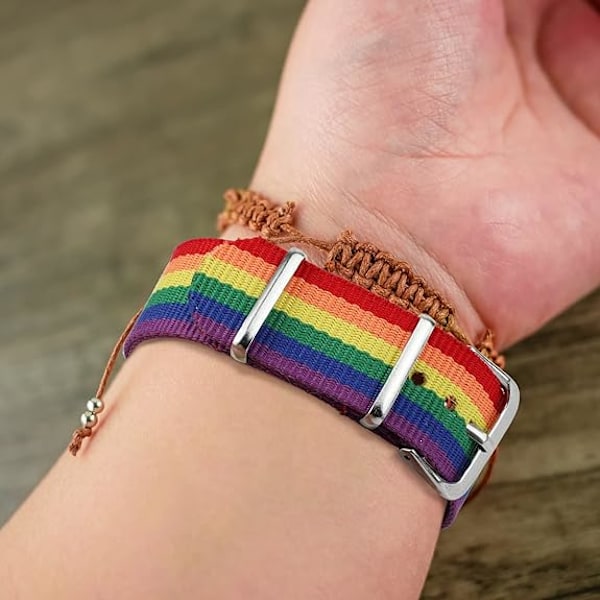 10 stk. Pride armbånd, Pride fejringer, regnbue armbånd, justerbar venskabsarmbånd, Pride måned tilbehør