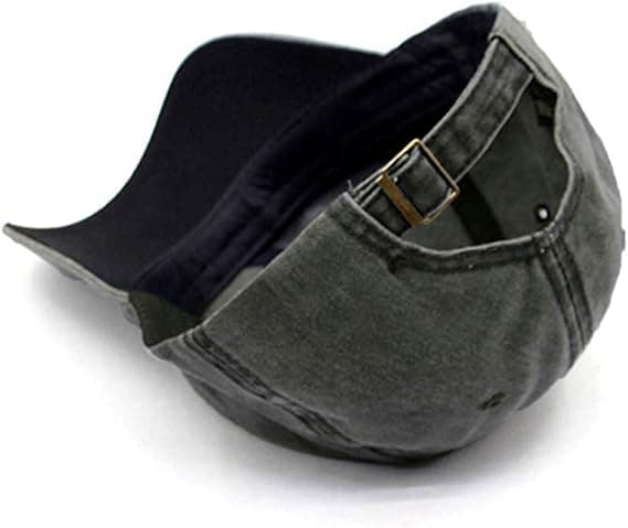 Mænd Kvinder Vasket Bomuld Lav Profil Distressed Vintage Baseball Cap Plain Justerbar Dad Hat