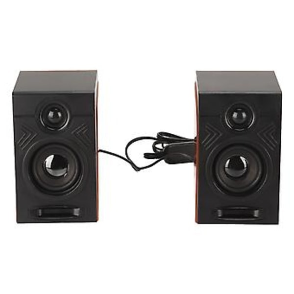 PC Højttalere HiFi Dyb Bas Justerbar Lydstyrke Plug and Play Skrivebordshøjttalere til TV'er Computere Bærbare Telefoner