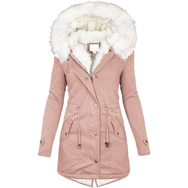 Komfortkappa i varmrosa fleece /XXL för kvinnor pink XXL