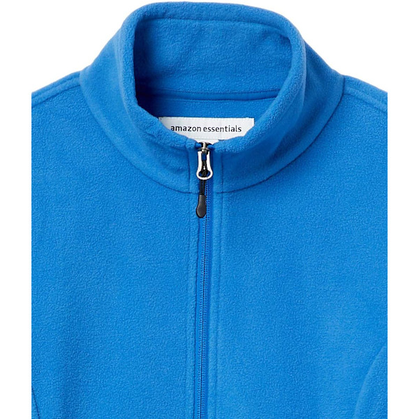 Dame Klassisk Passform Full-Zip Myk Fleecejakke Azul Real XXL