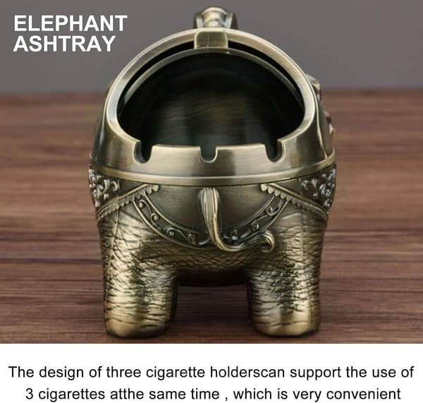Askebæger, Askebæger med låg, Vindtæt Elefant (Bronze)