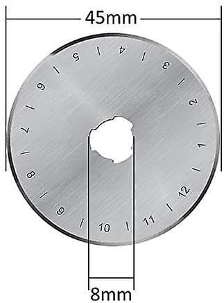 10 stk. roterende blader med 45 mm erstatningsblader