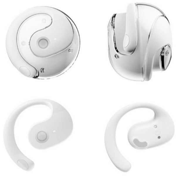 AI smart oversettelse Bluetooth-hodetelefoner sanntids simultanoversettelse, kan lytte til sanger og oversette, egnet for Apple, Android, datamaskin white