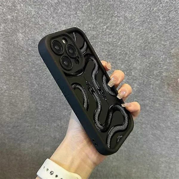 Sött Klotter Roligt Ormskal för IPhone 14 Pro Max