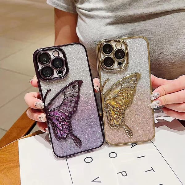 For iPhone 15 Pro TPU-deksel Kvikksand Glitter Elektroplettering Telefondeksel