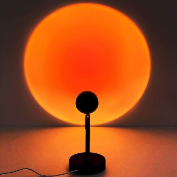 Solnedgangslampe, Solnedgangslampe med Solnedgangs Aura, USB Lampe, Romantisk Solnedgang til Bryllup Fødselsdagsfest Stue Soveværelse