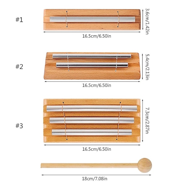 3 toner trios klokkeklokker håndperkusjonsklokker for bønn, lærer, klasserom 1