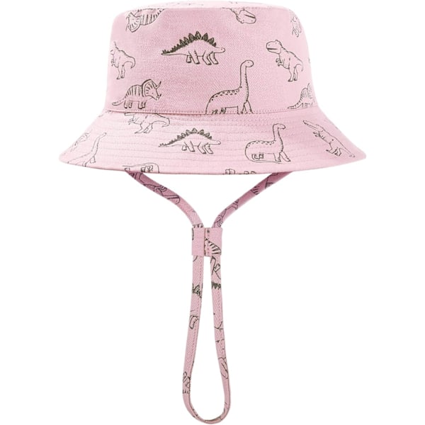 Solhatt for barn UPF 50+ solbeskyttelse Justerbar stropp Justerbar hakestropp Rosado 6-12 meses