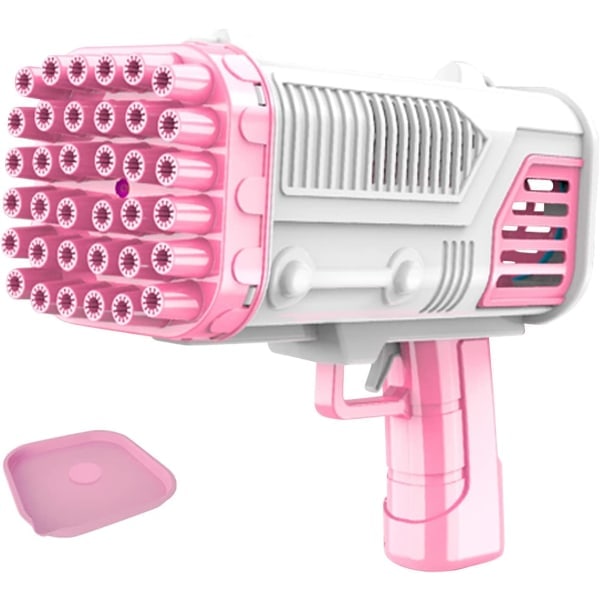 36 hole bubble gun, automatic bazooka electric bubble, pink