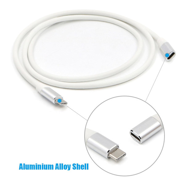 USB-C Förlängningskabel USB 3.1 Typ C Hane till C Hona Förlängningskabel Adapter Converter Data Sync Ch