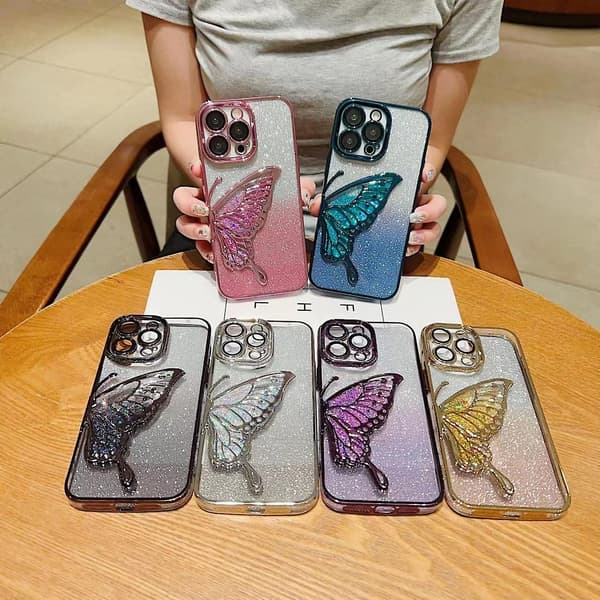 For iPhone 15 Pro TPU-deksel Kvikksand Glitter Elektroplettering Telefondeksel