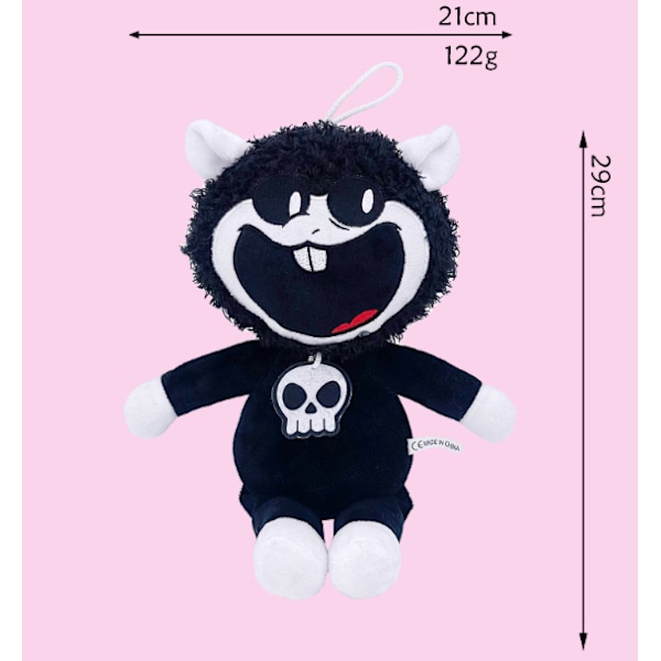 Nightmare Critters Plyschleksak Yarnaby Plushies Stoppade Djur Poppy Playtime Dockor Barnpresenter Black Sheep-Red Tongue
