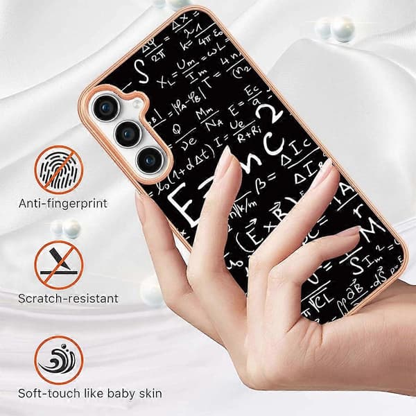 For Samsung Galaxy S24 FE Deksel IMD-D Mønstertrykk 2.0mm TPU Telefon Bakdeksel