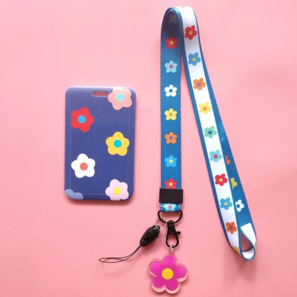 Kreditkortshållare för kvinnor Plast Mode Söt Kvinnlig Omslag Studentkortfodral Buss ID Halsband Badge D String D String