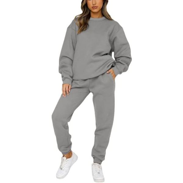 Grå genser og joggebukse /S for dame gray S
