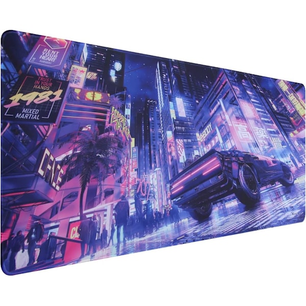 Gaming mouse pad, 900 x 400 mm, personalized extended anime mouse pad, desk pad large size (UK09 neoncar)