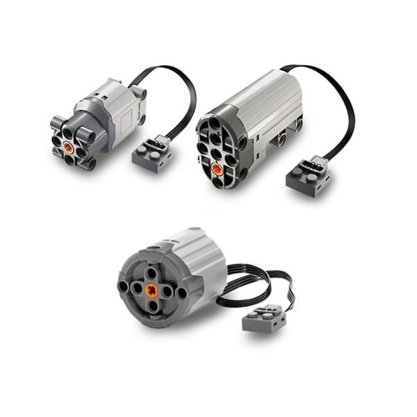 Tekniska Delar Motor Byggkloss Motor Servomotor 88004 för Power Functions Elektrisk Monterad Byggkloss Leksak Fotofärg grey