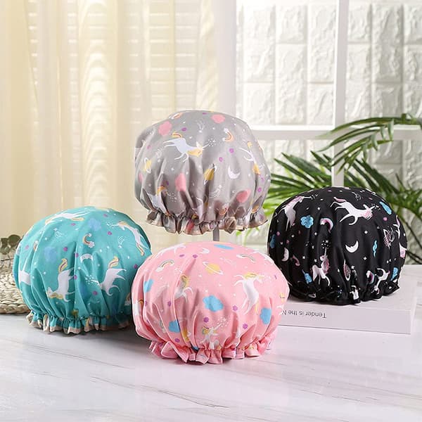 4-pack Elastiska Duschmössor Dubbellager Duschmössor