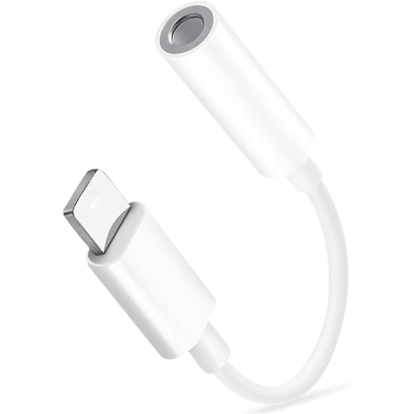 iPhone-sovitin, iPhone-kuulokeliitäntäsovitin [MFi-sertifioitu] Lightning–3,5 mm:n kuulokeliitäntä Aux-sovitin Audio Dongle -muunnin iPhone-sarjalle