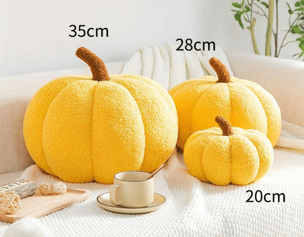 Kreativ HØST-Pute til Bay Window - Pumpeform - Gul 28cm yellow 30