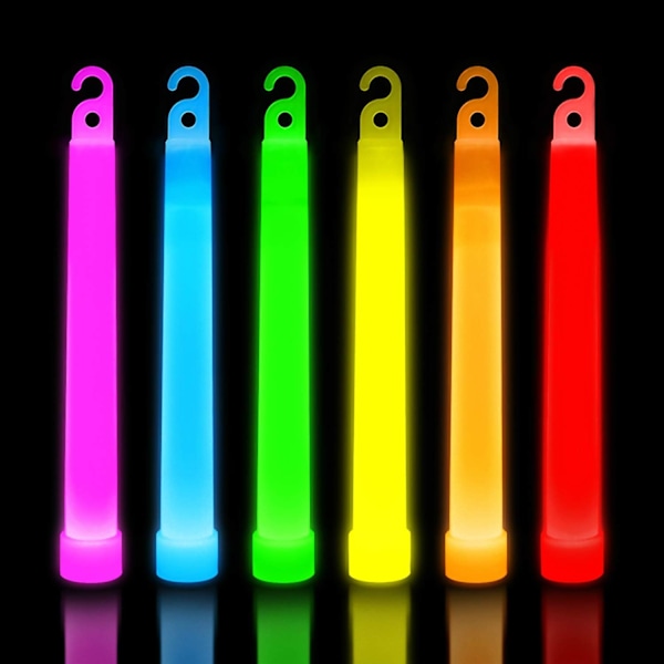 30 Ultra Bright Glow Sticks i Bulk - Multi Use Glowsticks til Fester med 12 Timers Varighed
