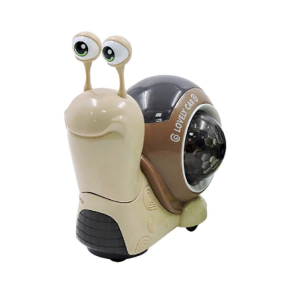 Barnleksak Krypande Snigel Gående Dansande Elektronisk Husdjursrobot Snigel Ljusmusik Ljus Barnleksak Present brown