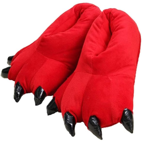 Aikuisten pieni koko 35-40 punainen Winter claw puuvilla hinauslaukku talon kengillä red S