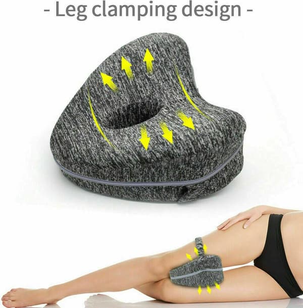 Hjerteformet benpute ortopedisk sovepute knepute
