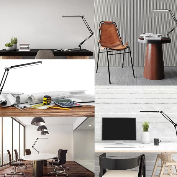LED-skrivebordslampe - Klipsbar LED-skrivebordslampe - Øyebeskyttelse - 3 lysmoduser, 10 lysstyrker