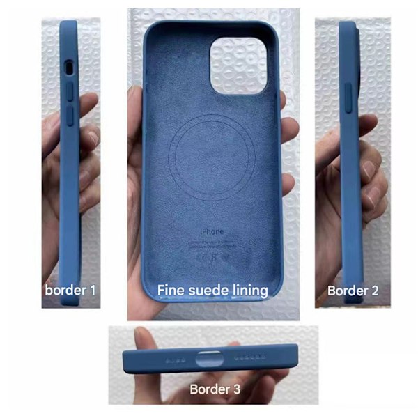 Sopii iPhone 16 -sarjan nestesilikoonista matkapuhelinkuorelle, yhteensopiva MagSafe-matkapuhelinasetin kanssa, jossa on värähtelyääni-animaatio Cocoa iPhone 16plus