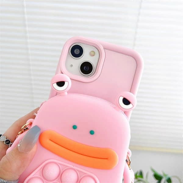 Hauska sammakko puhelinkotelo iPhone 15:lle