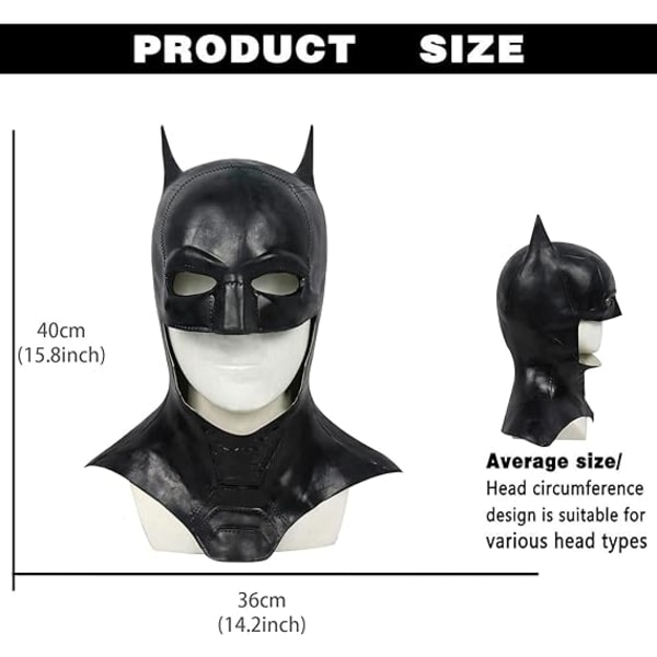 Graafinen lateksi Batman maskin cover