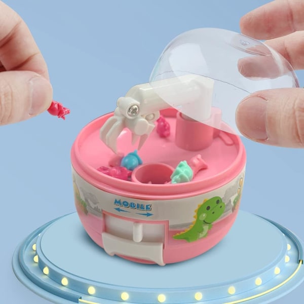 Barnens mini-klorgrepp, leksaksgrepp, dinosaurie-prisspel, miniatyrartiklar, födelsedagspresenter för pojkar och flickor, fingrarleksaker red