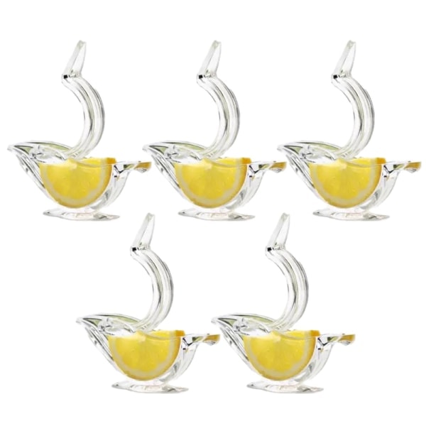 Akrylisk citronpress i form av en fågel - Ergonomisk citronpress med hällpip - 5 delar 5pcs