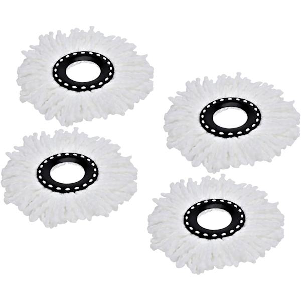 4 Premium Erstatningsmoppehoder for 360° Roterbar Rund