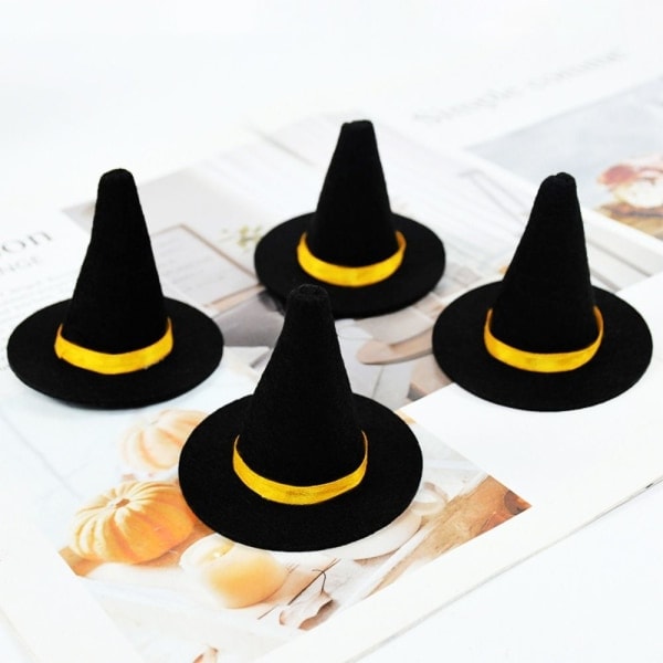 6 st Mini Häxhattar Vinflaska Dekoration Hat 6 st