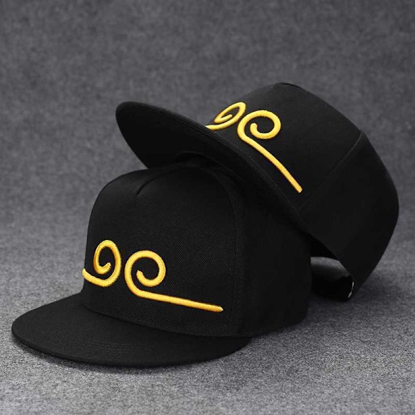 Hip-Hop Hodeplagg Monkey King Hodebånd Brodert Flat Brim Hatter for Menn Snapback Caps
