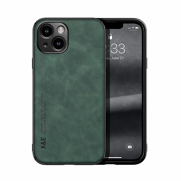 Magnetisk læder bagside telefoncover til iPhone 14