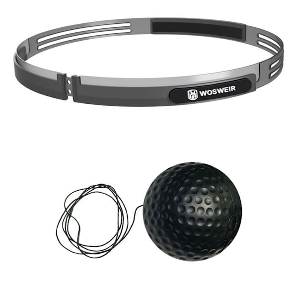 Head Boxing Reaktion Ball Voksen Færdighedstræner Hjemmetræning anti-sved blødt gummi pandebånd + blød bold