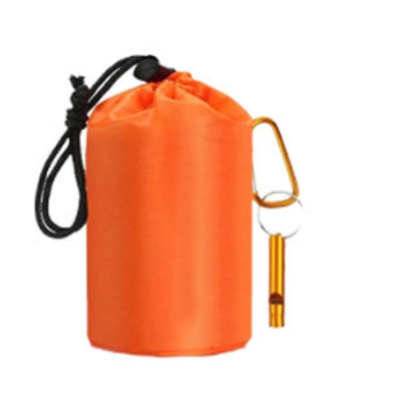 Nødsøvnpose med fløjte, ultralet vandtæt varm tæppe til camping, vandreture orange 2pc