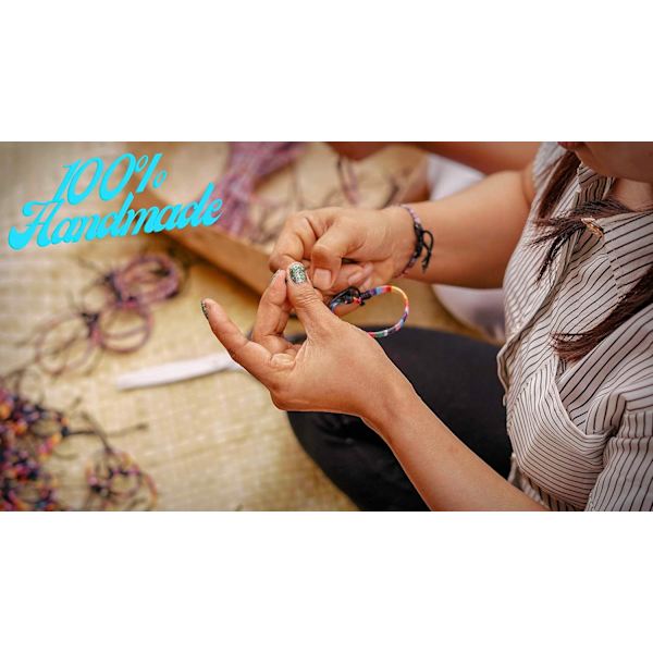 Boho-surffari rannekoru miehille ja naisille - juhla- ja ranta-asuste - käsintehty - vedenpitävä ja säädettävä