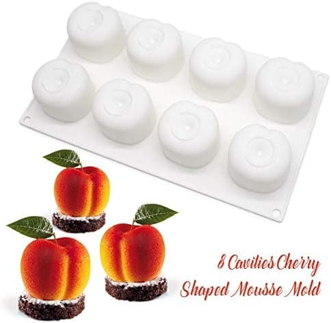 Kakaform Silikonform Dessertform 8 Hål Silikonkörsbär