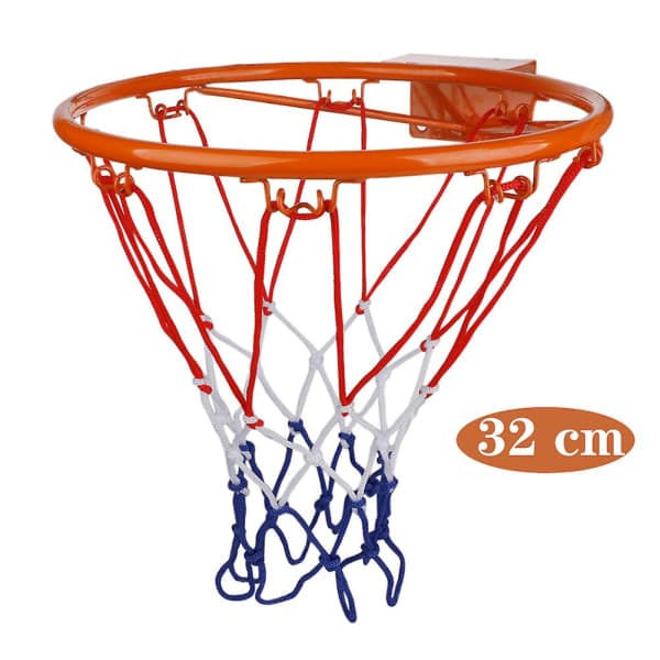 Basketbollkorg för barn inomhus och utomhus - 32 cm diameter orange förstärkt stativ