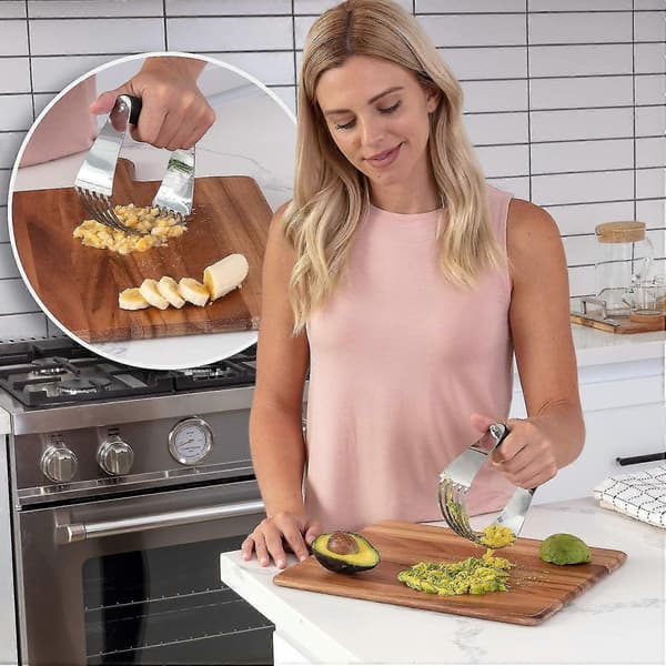 Dejblender, professionel konditorskraber med kraftige rustfri stålblade, stor størrelse, sort