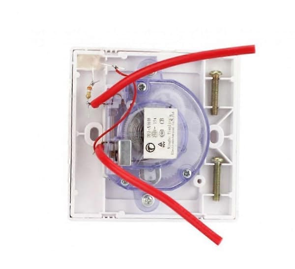 120 Min Timerbryter, AC 220V 15A Intelligent Mekanisk Nedtellingstimer Socket Tidsbryter 86 Panel Timer Kontrollknapp