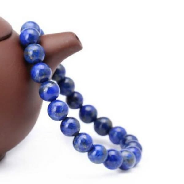 8mm pärlor energiband armband lapis lazuli armband