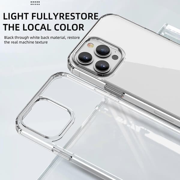 iPhone 13 Pro iPAKY Läpinäkyvä Iskunkestävä TPU + PC Suojakotelo
