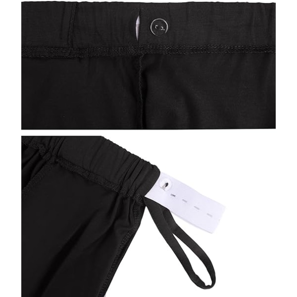 Barselspyjamas sort sæt bomuld /XL black XL