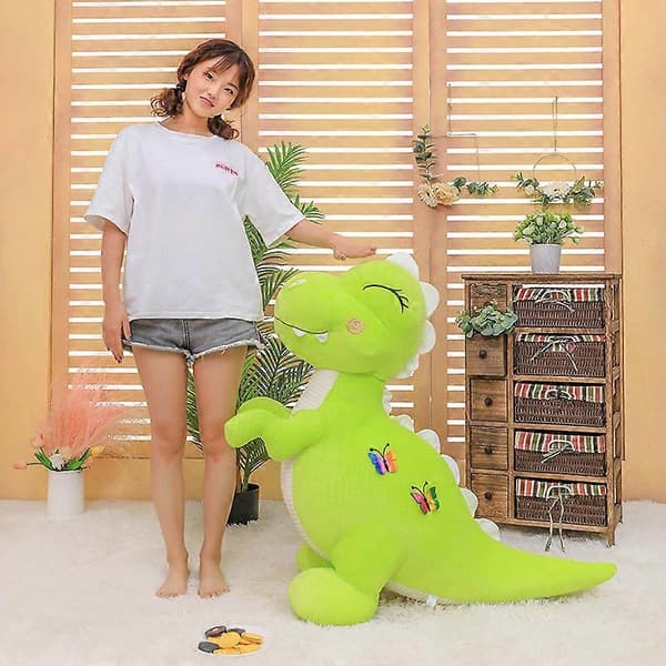 Klembar Rosa T-Rex Plysjdukke: Perfekt for gutter og jenter, 50 cm